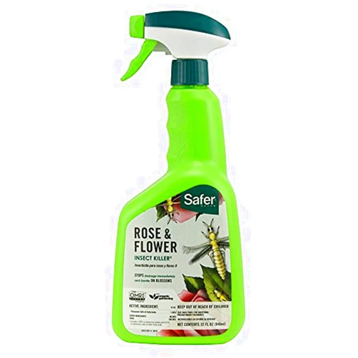Safer Brand 5130 Rose & Flower Organic Insect Killing Soap 32 Ounce Spray 5, 1 Pack, Milky Brown