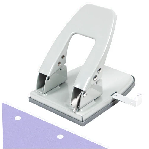 HKKYO Hole Punches, 2 Hole Punch, Adjustable Two Hole Punch, Heavy Duty 2-Hole Punch, 30 Sheet Capacity Hole Puncher, Metal Paper Puncher, Locking Handle