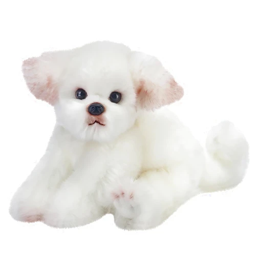 Bearington Collection Bearington Angel The Maltese Stuffed Animal, 13 Inch White Dog Stuffed Animal