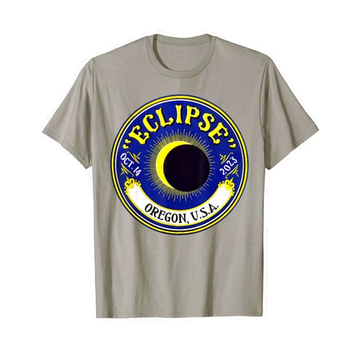 2023 ECLIPSE Family Travel Tour Keepsake Souvenir 2023 SOLAR ECLIPSE Family Travel Tour OREGON Souvenir T-Shirt