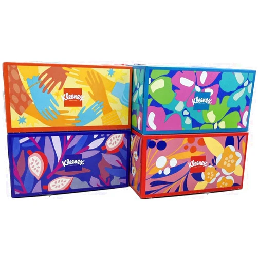 Generic Kleenex Trusted Care Facial Tissues, 4 Big Boxes, 230 Tissues per Box, 2-Ply (920 Total Tissues), Packaging May Vary
