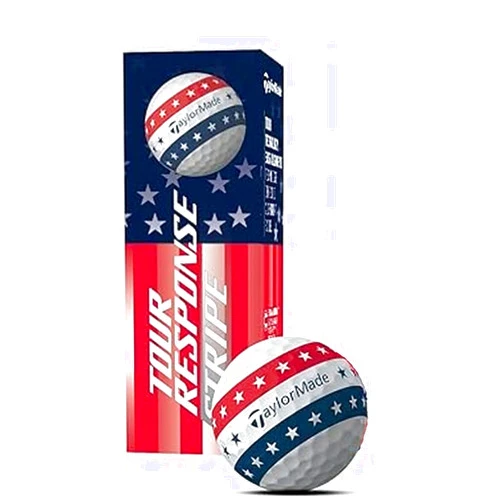 TaylorMade Tour Response Stripe Golf Balls (USA, 3pk) 1 Sleeve