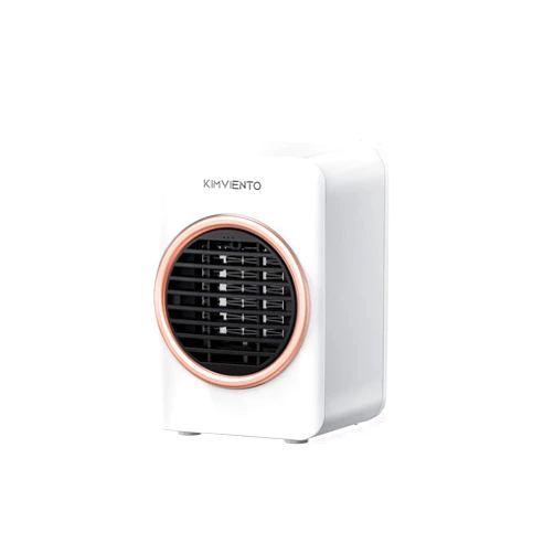 Kimviento Small Space Heater for Office Home, 350W Ceramic Electric Heater with Tip-over and Overheat protection, Fast Safety Heat Personal Portable Desk Heater, Space Heaters for Indoor Use Bedroom Table White