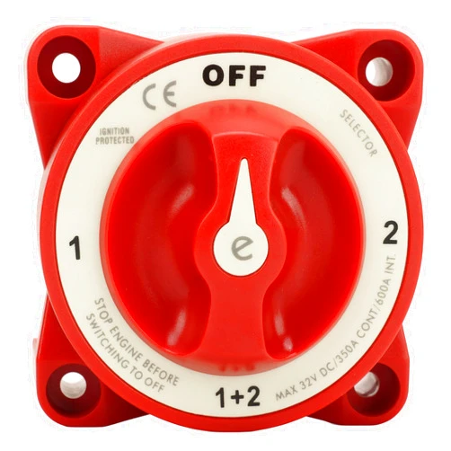 Generic Battery Disconnect Switch, 350A 32V Battery Selector Switch Knob 3 Studs Heavy Duty for RV Marine Automotive (9002E)