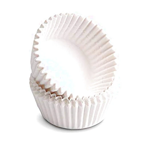 Happy Sales Giant Muffin Cups, White, Pack Of 100