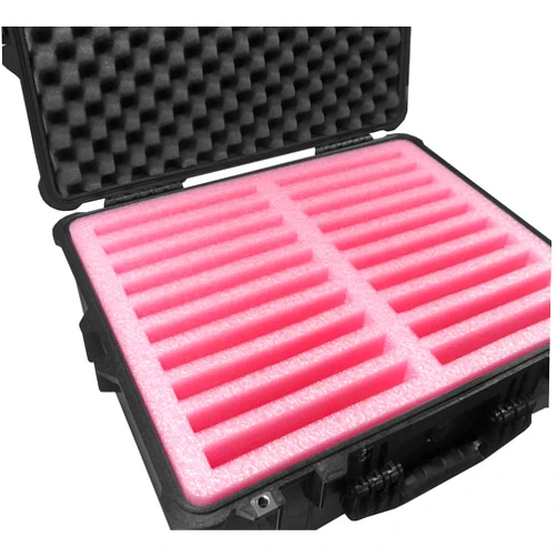 Cobra Foam Inserts Cobra FOAMINSERTS and Cases Pelican Case 1600 Custom Anti Static Foam Insert for 20 iPads (Foam ONLY)
