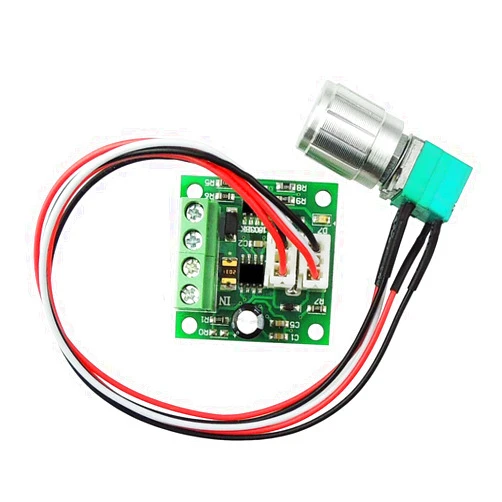 Uniquegoods 1803BKW 1.8v 3v 5v 6v 7.2v 12v 2A 30W DC Motor Speed Controller (PWM) Adjustable Driver Switch