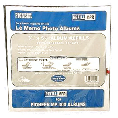 Pioneer Photo Albums Pioneer Memo Pocket Album Refill for MP-300, 3 1/2