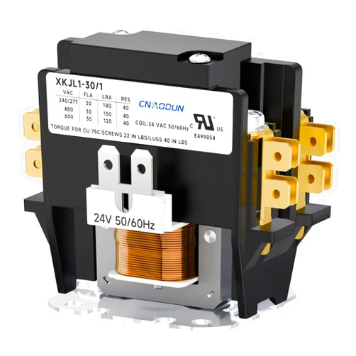 Cnaodun HVAC Contactor Air Conditioner Contactor 1 Pole 30 Amp 24V Coil Compatible with Condenser,Compressor,Air Conditioner,Refrigeration Systems,Heat Pump