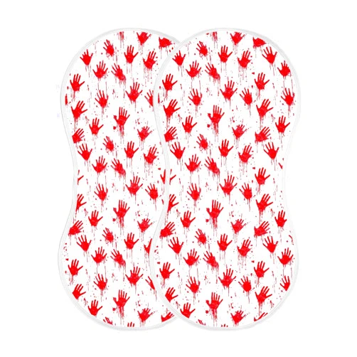 UMIRIKO Halloween Scary Bloody Zombie Burp Cloths Baby Boy Girl 2 Pack Burp Rags Muslin Burp Cloths Cotton Burping Cloths for Babies Newborn 22x11in 21344683