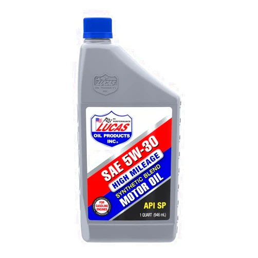 Lucas Oil Synthetic Blend High Mileage SAE 5w-30 Motor Oil_ API SP 1 Quart (Pack of 1)