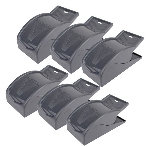 Victor M070-6SR Easy and Safe-Set Power Kill Mouse Trap Quick and Clean Rodent Disposal - 6 Reusable Mouse Traps
