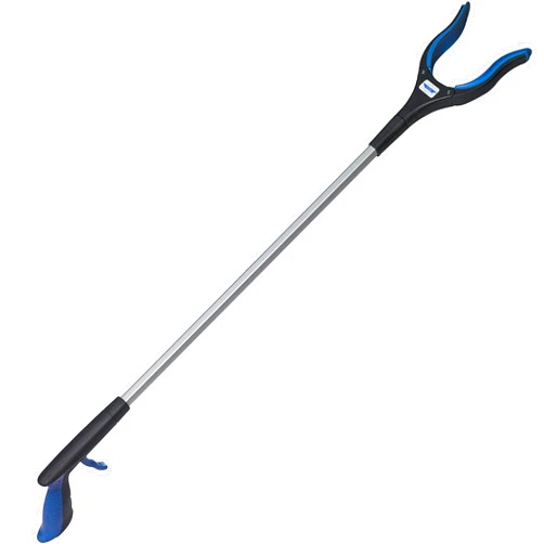 Ettore Grip'n Grab: Multi-Purpose Reach Tool with Rotating Rubber Grip Head, Blue
