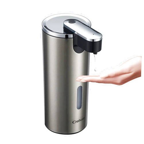 Crehora Automatic Soap Dispenser, Touchless Soap Dispenser, 3 Adjustable Volume Dish Soap Dispenser, Hand Soap Dispenser Kitchen, Bathroom Soap Dispenser, Liquid Soap Dispenser for Bathroom Kitchen
