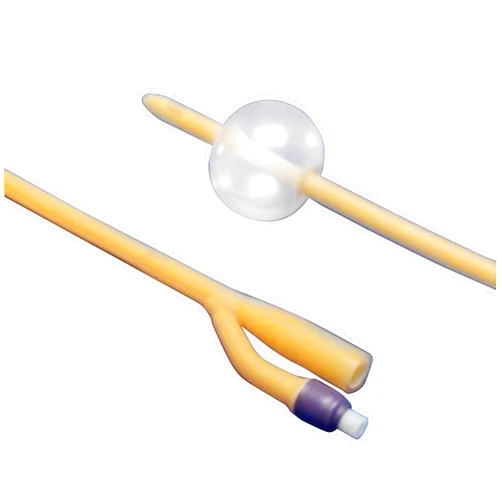 Cardinal Health Dover™ 2-Way Foley Silicone Oil Coated Latex Urethral Urinary Catheter, 20FR, 5ML, Carton of 10