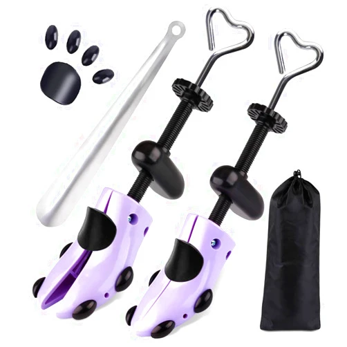 Yalumo Shoe Stretcher, Plastic Pair of 4-way Adjustable Shoe Expander Shoe Tree Widener for Wide Feet Bunions