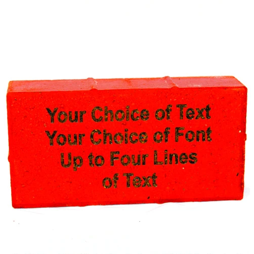 Laseresque Personalized Engraved Brick Paver Any Text Laser Engraved - Custom Engraved for Lasting Impressions - Makes a Great Memorial Garden Stone - Up to 4 Lines of Text on Your Custom Brick