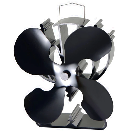 VODA 4-Blade Heat Powered Stove Fan for Wood/Log Burner/Fireplace increases 80% more warm air than 2 blade fan