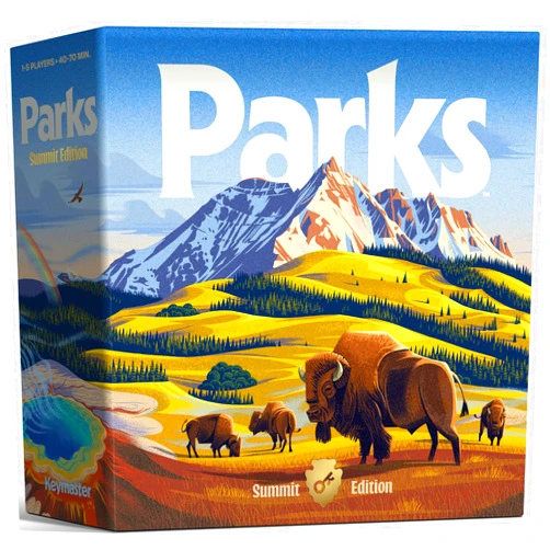 Keymaster Games Parks (2nd Edition) | Summit Deluxe | Beautiful Strategy Game for Families, Adults, Kids or Solo | Explore Nature and Outdoors by Hiking US National Parks | Ages 10+ | 1-5 Players