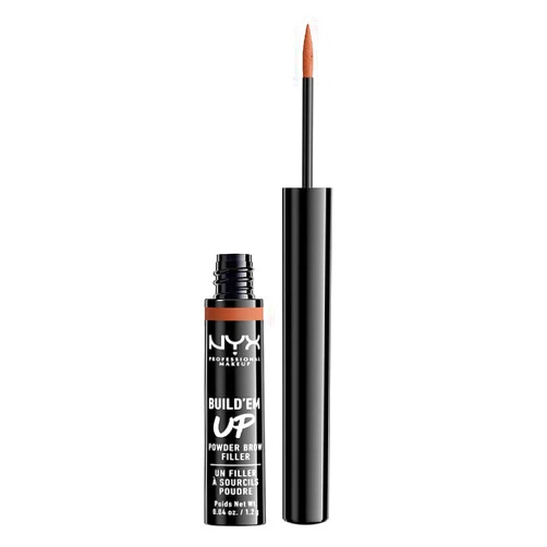 NYX PROFESSIONAL MAKEUP NYX Cosmetics Build'em Up Powder Brow Filler, Auburn, Full Size