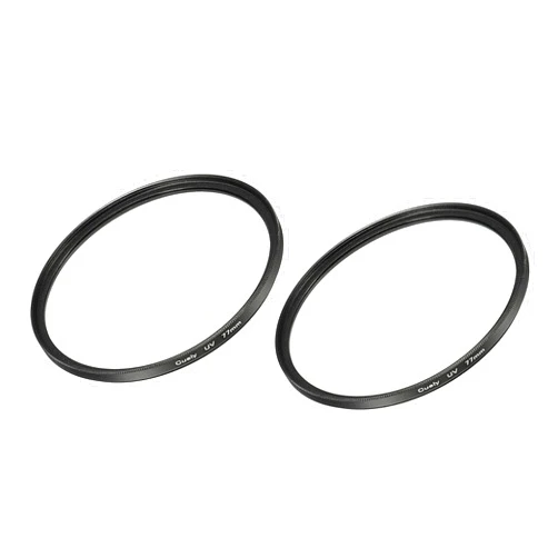 MECCANIXITY UV Lens Filters, 77mm Slim Frame Multi-Coated Protective Lenses Filter for Camera Photography Accessories, Pack of 2