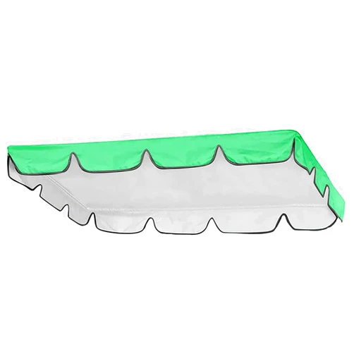 RKNHXAJ Patio Swing Canopy Waterproof Top Cover, Replacement Canopy Cover for Swing Chair Awning Glider 2/3-Seater, Outdoor Garden Furniture Covers All Weather Protection (Green, Two-Person seat)