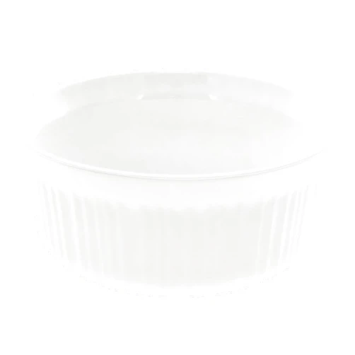 CorningWare FS1 2.5 Qt /2.35L Round French White Glass Casserole Dish