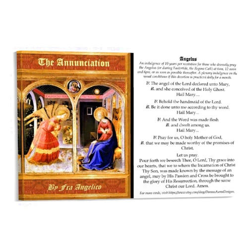 HWMABC Prayer Poster Angelus Prayer Bible Poster Canvas Poster Room Aesthetic Poster Frame-style 18x12inch(45x30cm)
