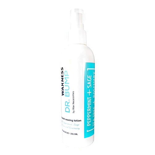 Wax Necessities Waxness Wax Necessities Dr Bump Natural Pre Post Lotion with Peppermint Sage Rosemary and Tea Tree 8 Ounces