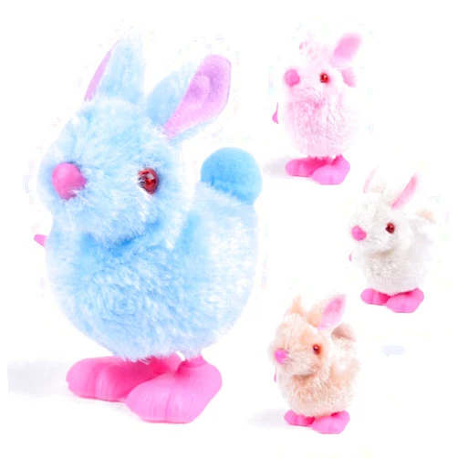 Niumowa Wind Up Toy Rabbit, Pack of 4 Easter Bunny Toy, Rabbit Toy for Children, Easter Toy Gift, Wind Up Toy Children, for Small Boys and Girls for 1 Years +