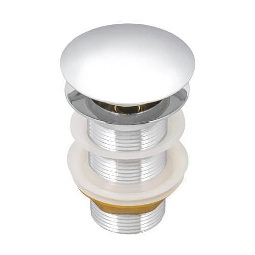 Ruvati Umbrella Style Push Pop-up Drain for Bathroom Sinks Without Overflow - Polished Chrome - RVA5102CH
