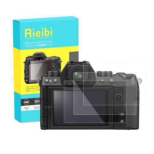 Rieibi (3 Packs) Rieibi Screen Protector for Fujifilm X-T30 X-S10 X-T10 X-T20 X-T30 II X-T100 X-A1 X-A2 X-E3 Camera, Tempered Glass Film for Fuji XS10 XT10 XT20 XT30 XT100 XT30 II X-A1 X-A2 X-E3 Anti-Scratch