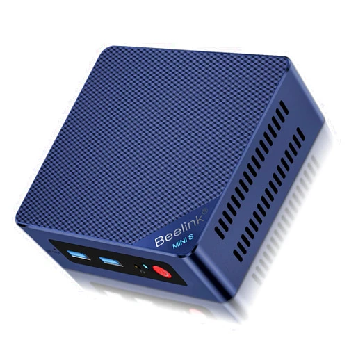 Beelink Mini S12 Pro Mini Pc,Intel 12th Gen Alder Lake-N100 (4C/4T, Up to 3.4GHz),16GB DDR4 RAM 500GB PCle SSD, Desktop Computer Support 4K@60Hz Dual HDMI Display/USB3.2/WiFi6/BT5.2 for Office/Home