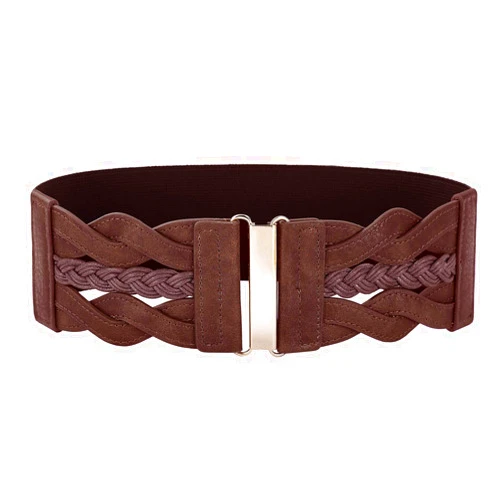 GRACE KARIN Women's Elastic Wide Belts Vintage Stretchy Belt Retro Fashion Cinch Belts for Dresses