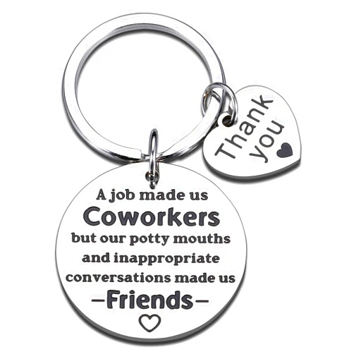 Lucullan Lepole Funny Keychain Gifts for Coworkers Thank You Gifts for Women Men Employee Appreciation Gifts Friendship Gifts for Women Friends Work Bestie Farewell Gifts for Coworkers Women Leaving Going Away