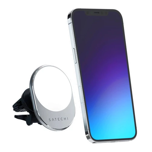 Satechi Magnetic Wireless Car Charger (Qi Wireless Charging) 7.5W Air Vent Mount - Compatible with iPhone 16 Pro Max/16 Pro/16/16 Plus, iPhone 15 Pro Max/15 Pro/15/15 Plus and More