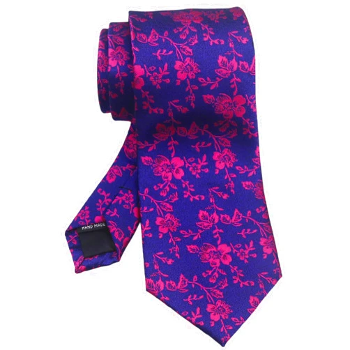 Secdtie Men's Floral Ties Textured Cravat Luxury Formal Groomsmen Wedding Neckties