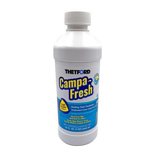 Thetford Campa-Fresh Ocean Breeze Scent RV Holding Tank Treatment, Formaldehyde Free, Waste Digester, Septic Tank Safe, 32oz Bottle (96714)
