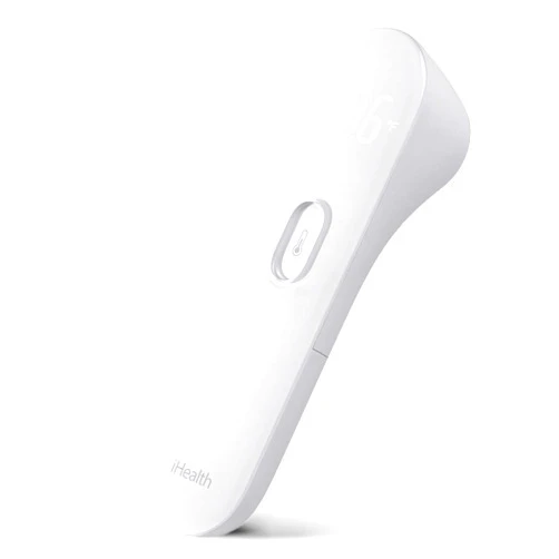 iHealth No-Touch Forehead Thermometer, Digital Infrared Thermometer for Adults and Kids, Touchless Baby Thermometer with 3 Ultra-sensitive Sensors, Large LED Display and Gentle Vibration Alert (PT3)
