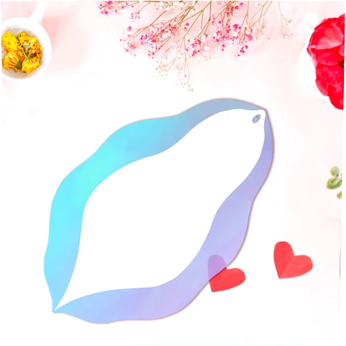 ODOTTAA Cute Acrylic Mirror Sticker Decal for Decor (Modern Wave)