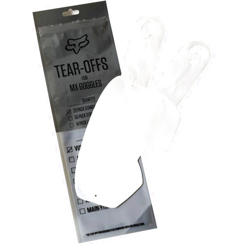 Fox Racing Mens MX20 AIRSPACE/Main Standard Tear Off - 20PK,Clear,One Size