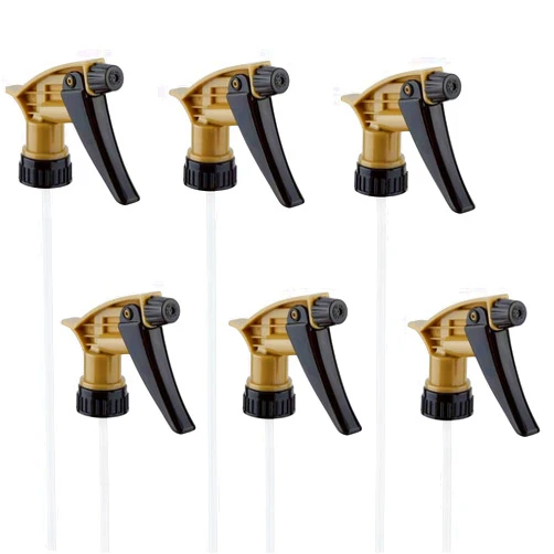 Comfort Axis Heavy Duty Acid Resistant Trigger Sprayer, Black/Gold, 9-1/4