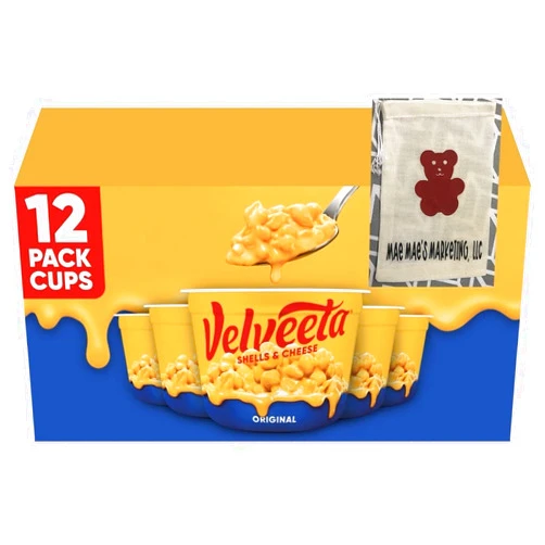 Mae Mae's Marketing, LLC Velveeta Shells and Cheese Original Microwavable Sauce Cups, 2.39 oz., 12 ct. - Mae Mae's Marketing, LLC Bundle