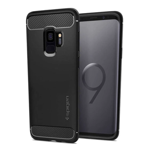 Spigen Rugged Armor Designed for Samsung Galaxy S9 Case (2018) - Matte Black