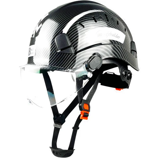 SAFEBUILDER Construction Safety Helmet with Visor ABS Hard Hat Adjustable Ventilation Hardhats Industrial Work Head Protection for Men Certified ANSI/ISEA Z89.1