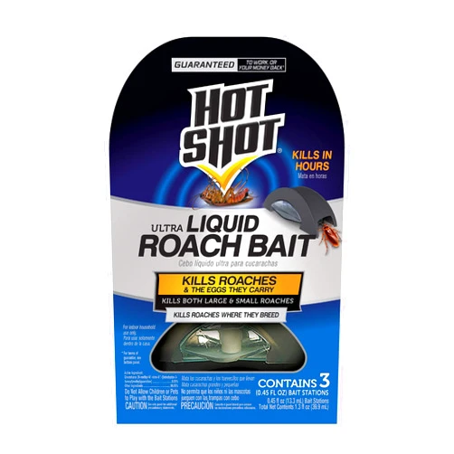 Hot Shot Ultra Liquid Roach Bait, 3-count