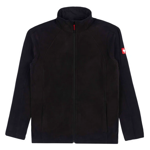 Engelbert Strauss Men Fleece Jacket Microfleece dryplexx, Color:Black, Size:S