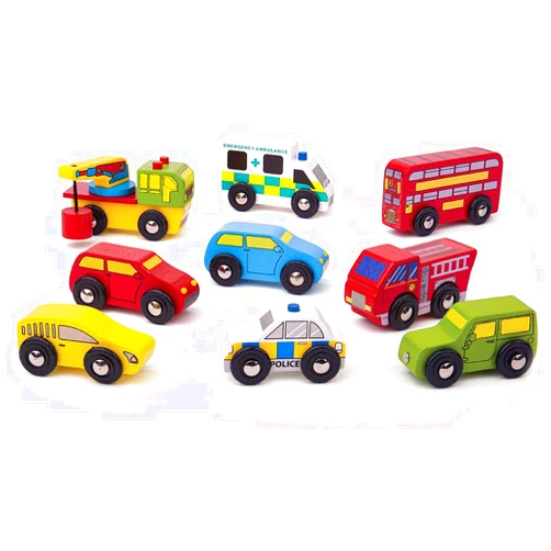 Bigjigs Rail Wooden Vehicle Pack