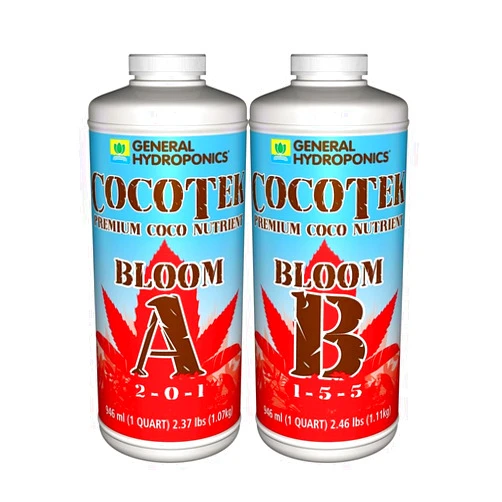 General Hydroponics Cocotte Coco Bloom A and B for Gardening, 1-Quart