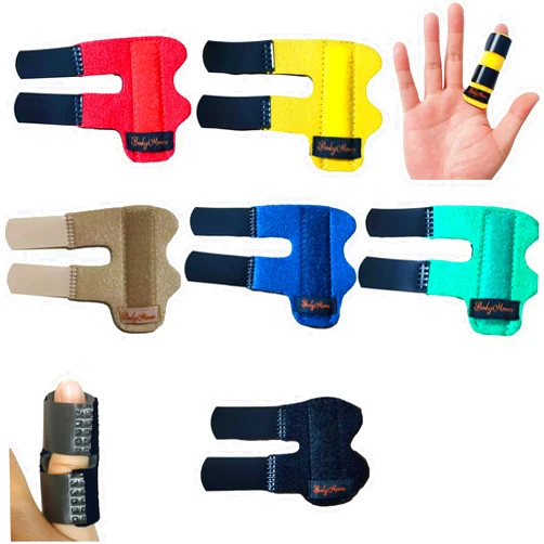 BodyMoves 5 Finger Splints plus 1 pinkie/kid splint (with Black Pinkie)